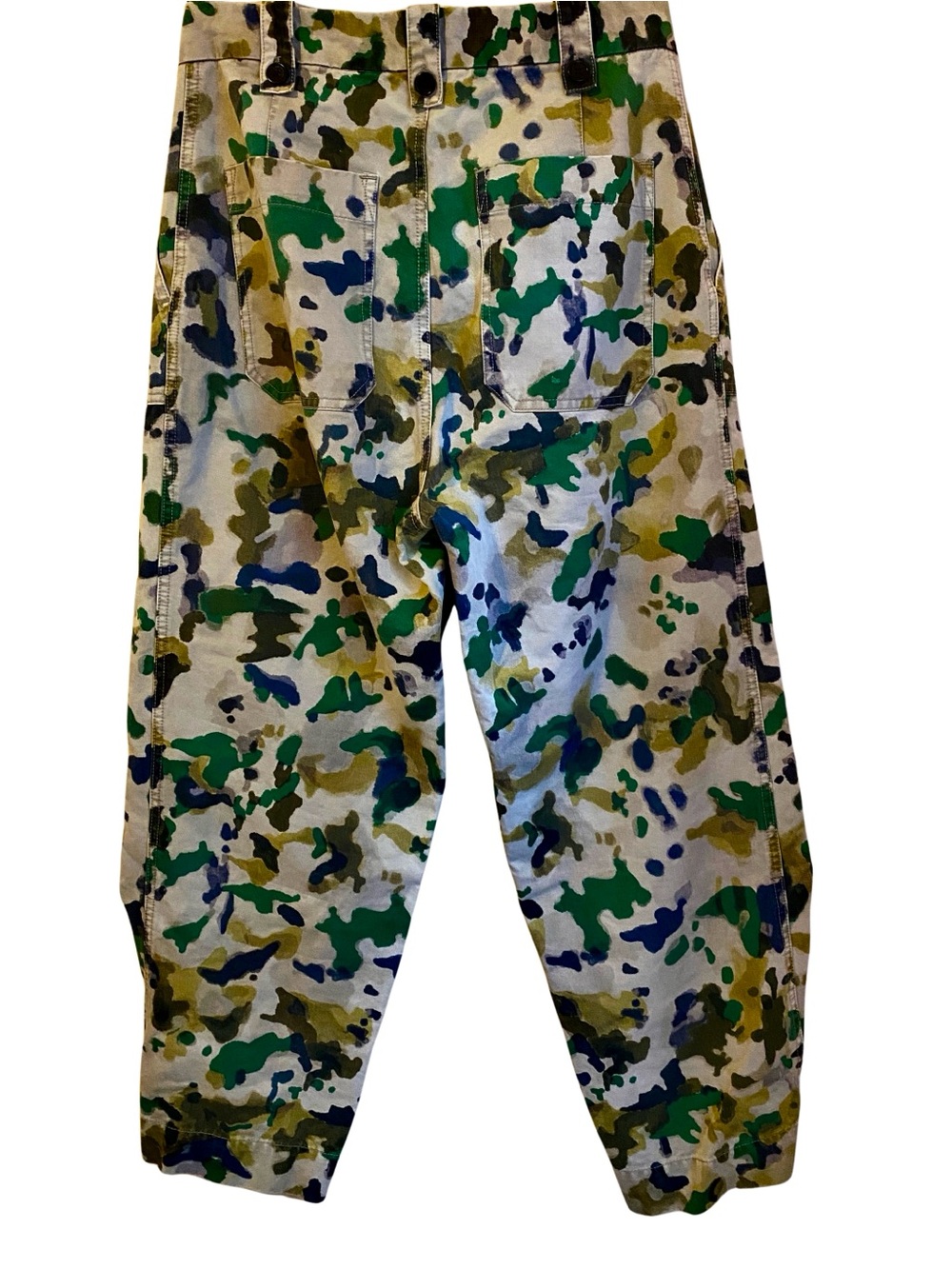 Zadig & Voltaire Pia Camou Camouflage Floral Barrel Pants Size 27 US 4 - Picture 4 of 11